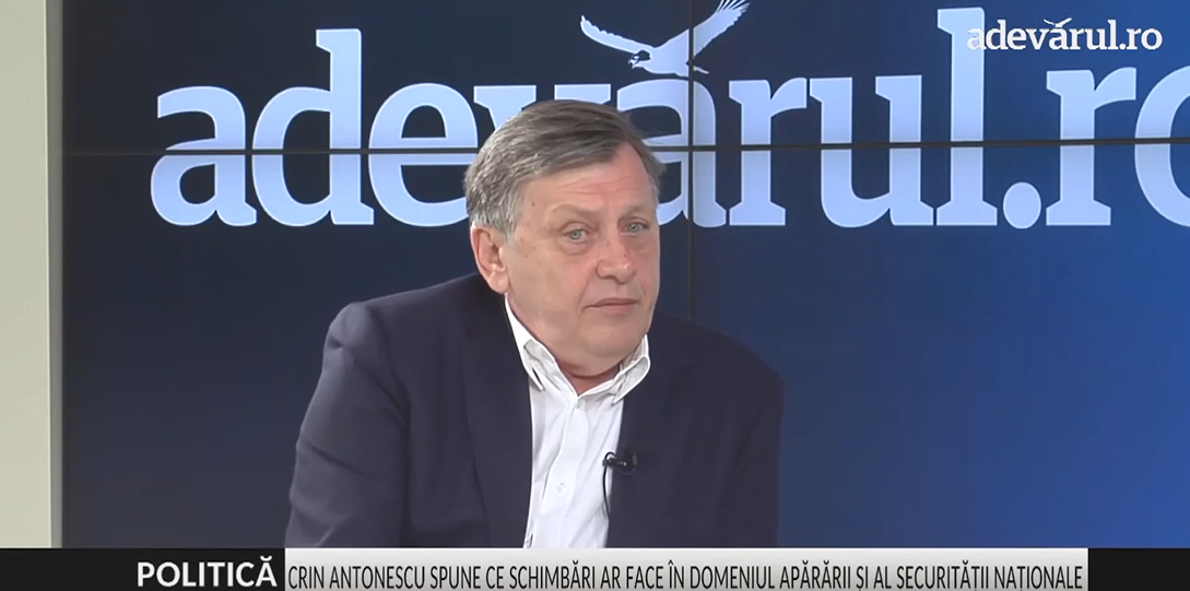 Crin Antonescu susține că SRI trebuie condus de un civil cu EXPERIENȚĂ politică și cultură de securitate