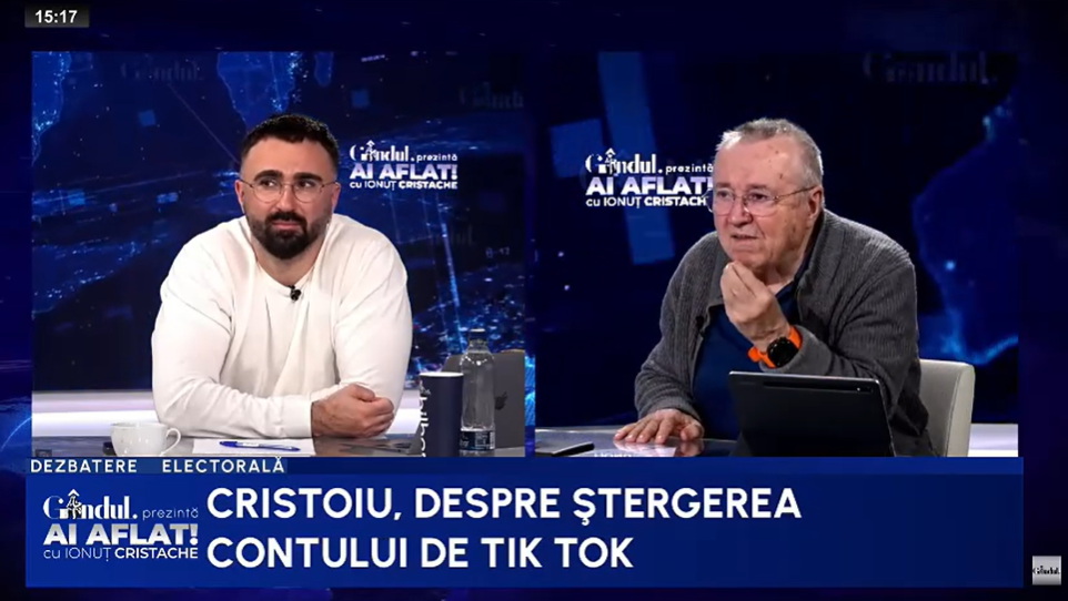 Ion Cristoiu: „Românului îi place să trăncănească. Lasă-l, domnule, pe Tiktok”