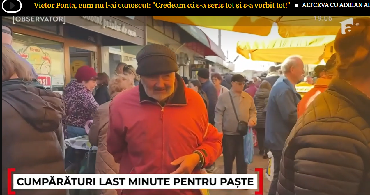 Cumpărături pe ultima sută de metri de Paști. Diferența dintre piețele din București și Bulgaria