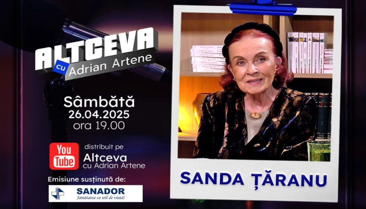 Sanda Țăranu, vocea TVR care a unit o țară întreagă , revine în lumina reflectoarelor la „Altceva cu Adrian Artene”