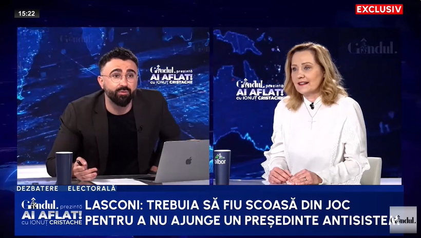 Elena Lasconi spune că a fost contactată de „emisarii sistemului” în 2024: „Discuțiile vizau lucruri care țin de atribuțiile președintelui, funcții”
