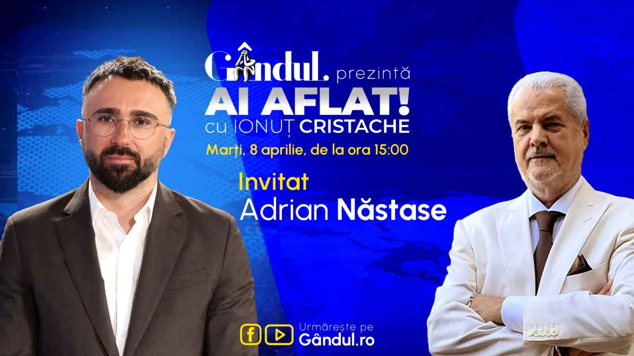 „Ai Aflat! cu Ionuț Cristache” începe marți, 8 aprilie, de la ora 15.00/Invitat: Adrian Năstase