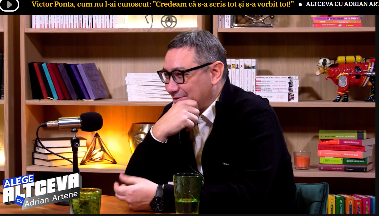 Victor Ponta, ping-pong cu Adrian Artene: „Mi-ar fi plăcut să fiu rugbist și aș dori să nu mor singur”