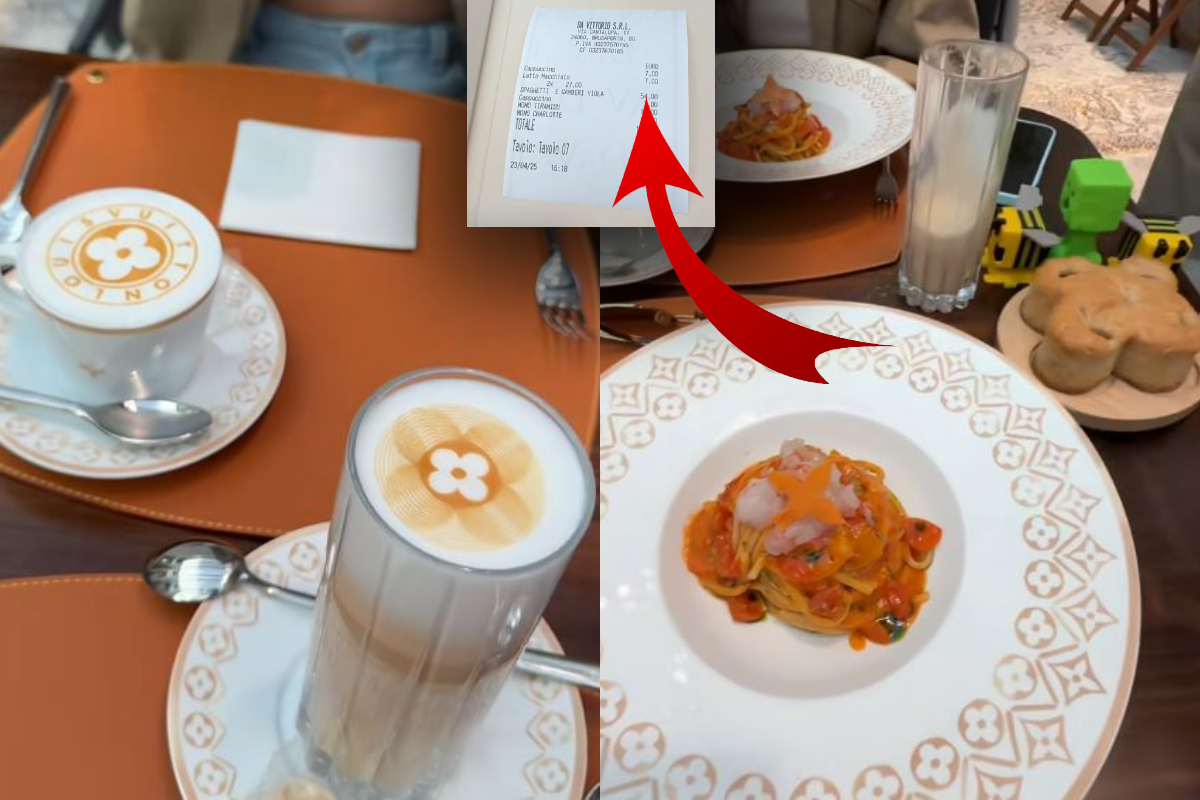 Prețul ireal plătit de un român pentru 2 cafele și 2 deserturi în cafeneaua Louis Vuitton din Milano. Cât a fost nota de plată