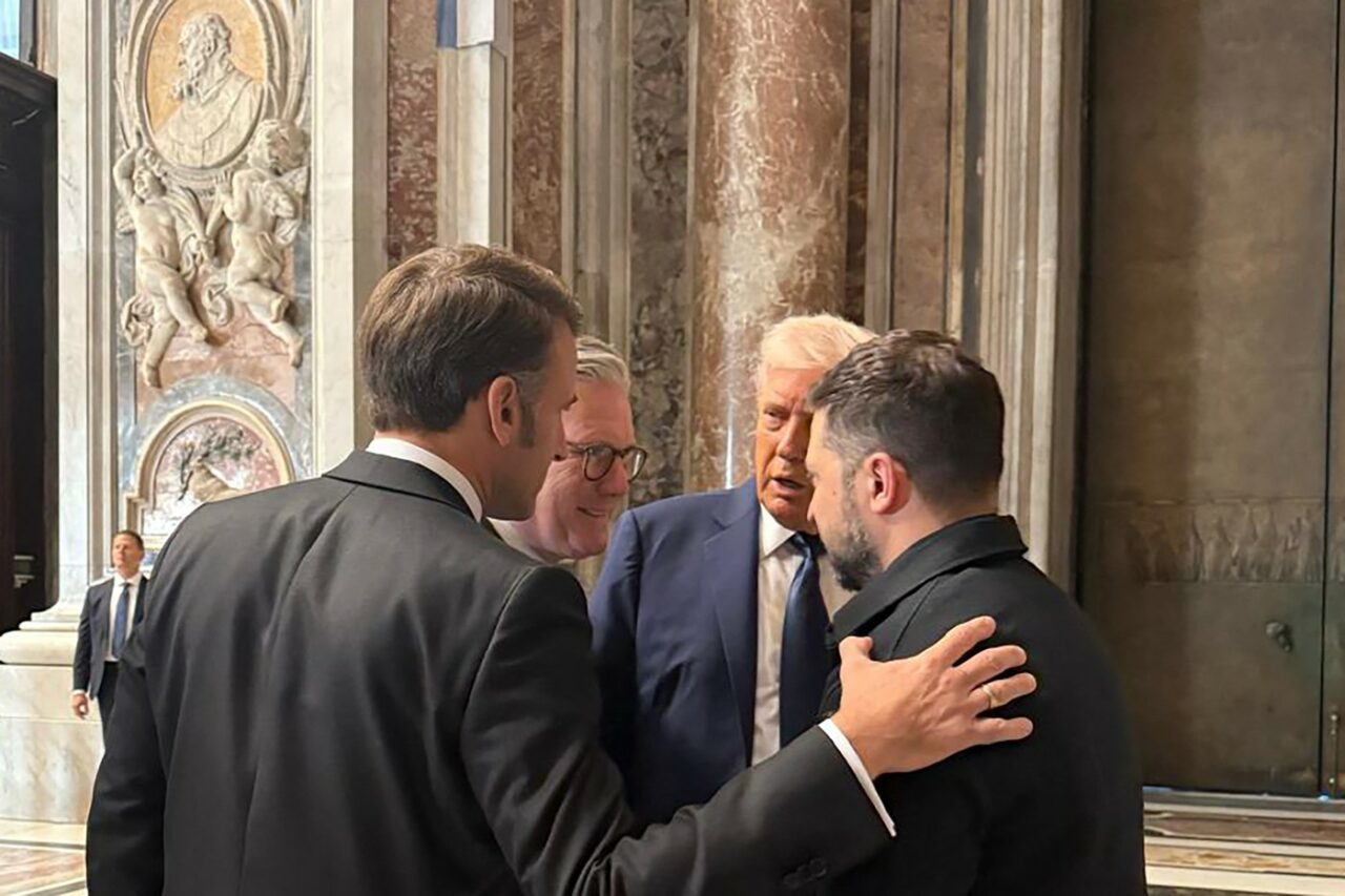 Donald Trump, Volodimir Zelenski, Emmanuel Macron și Keir Starmer au avut „o întâlnire pozitivă” la Roma, anunță Palatul Elysée