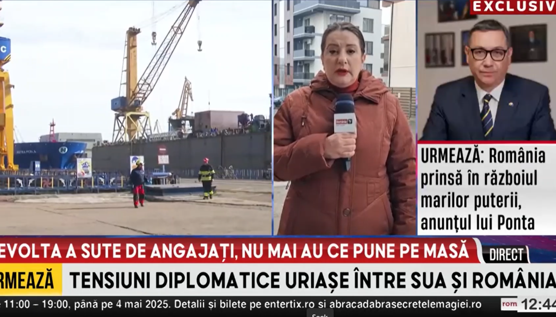 Revoltă la Șantierul Naval din Mangalia, după decizia guvernanților de a construi nave de luptă la Galați și nu la Mangalia