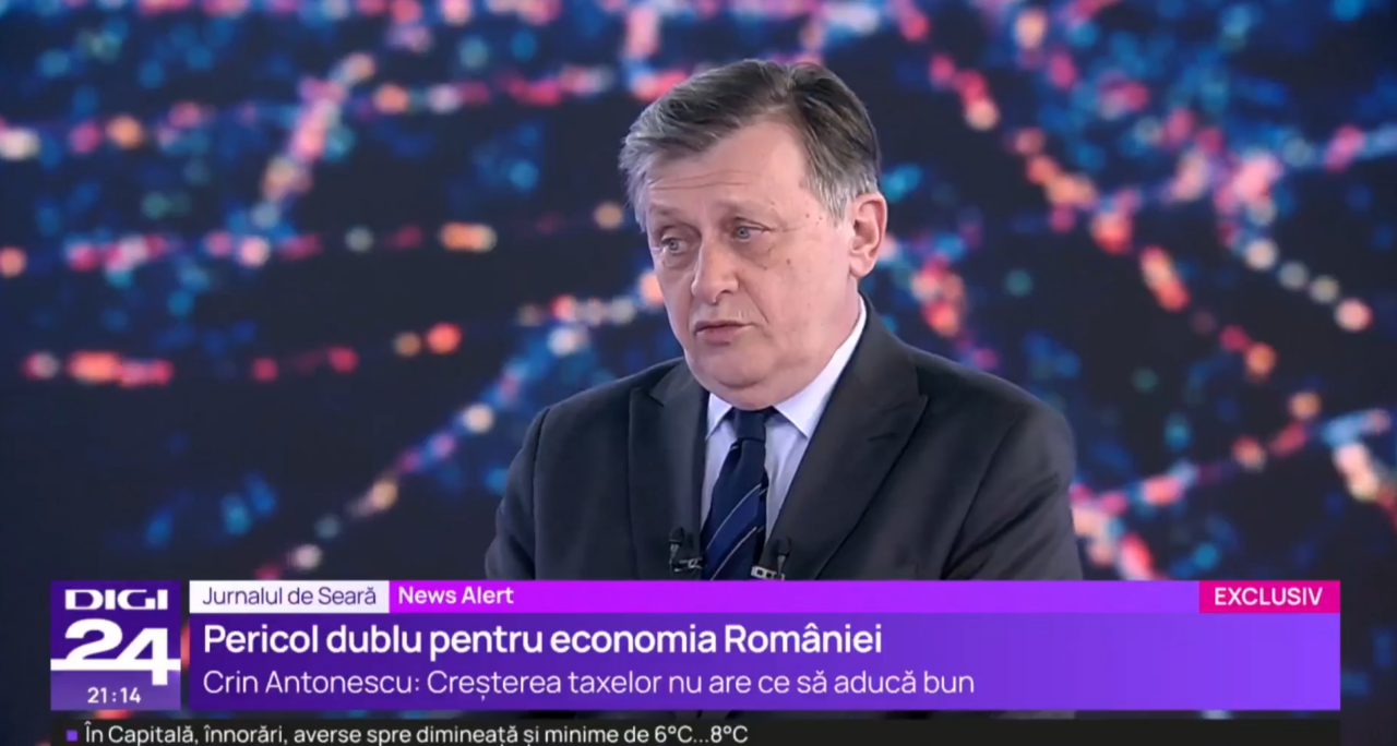 Crin Antonescu: „Nu cred în soluția creșterii taxelor. Politicile de AUSTERITATE ne întorc la criză”