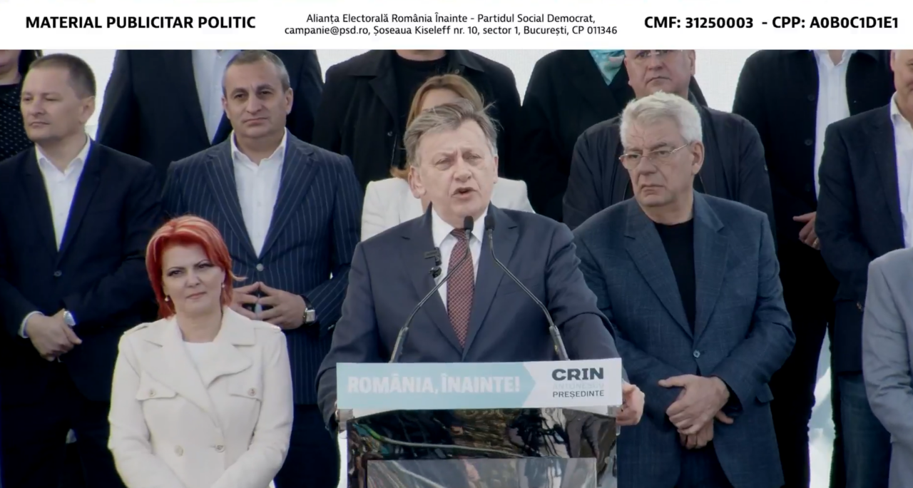 Crin Antonescu: Dușmanul meu nu e Simion, nu e Nicușor, nu e Ponta / „Cine vine și spune că are soluții magice vă MINTE”