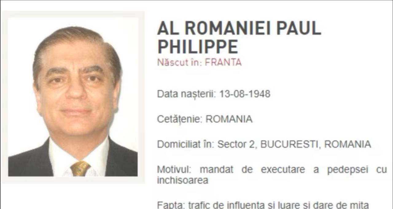 Ministerul Justiției a trimis o serie de documente autorităților franceze în vederea EXTRĂDĂRII prințului Paul de România