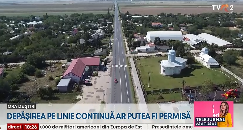Depășirea pe linie continuă simplă sau dublă ar putea fi PERMISĂ. În ce condiții
