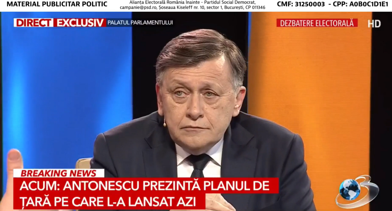 Antonescu: Nicăieri în Constituție nu se interzice președintelui să participe la întruniri cu caracter POLITIC