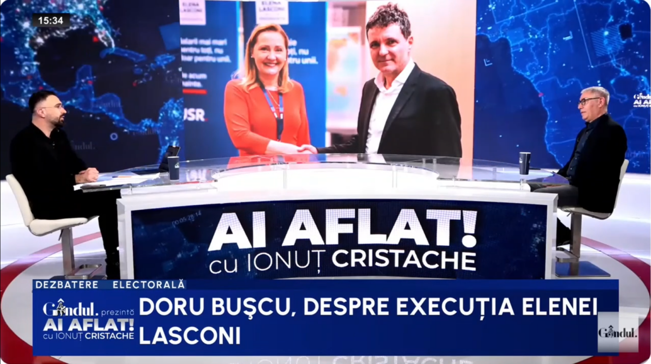 Doru Bușcu:”USR își sabotează propriul președinte. Este al doilea eveniment major de imaturitate al partidului”