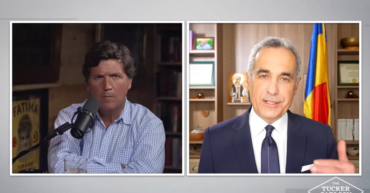 Călin Georgescu, în interviul acordat lui Tucker Carlson: „Nu vreau să schimb oamenii, vreau să schimb sistemul”