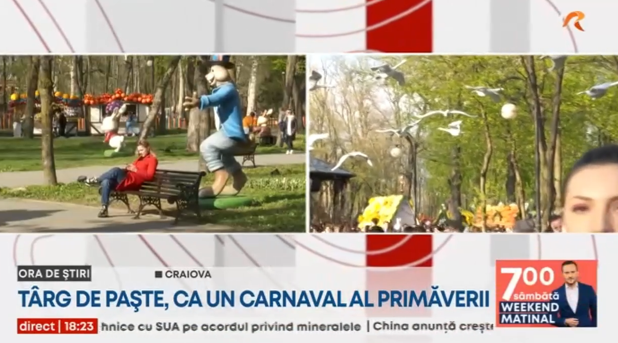 În Craiova s-a deschis Târgul de PAȘTE. Până când poate fi vizitat și ce poți vedea