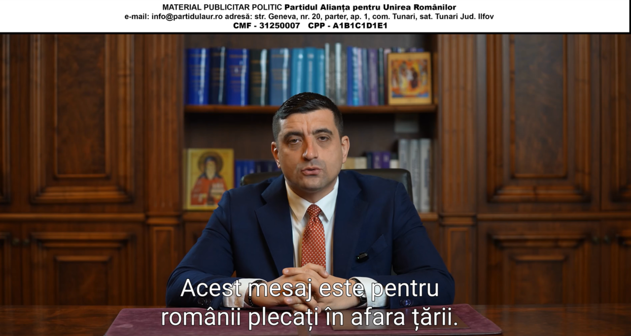 Mesajul lui George Simion, pentru DIASPORA: Ați plecat, dar o parte din voi a rămas aici, în voce, în amintiri / „România se poate repara”