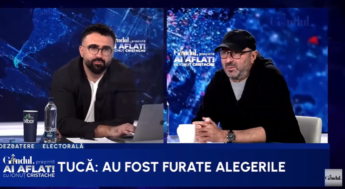 Marius Tucă: „Să pregătească CCR o erată și să spună că dacă Ponta și Simion ies in tur II, alegerile se anulează automat”