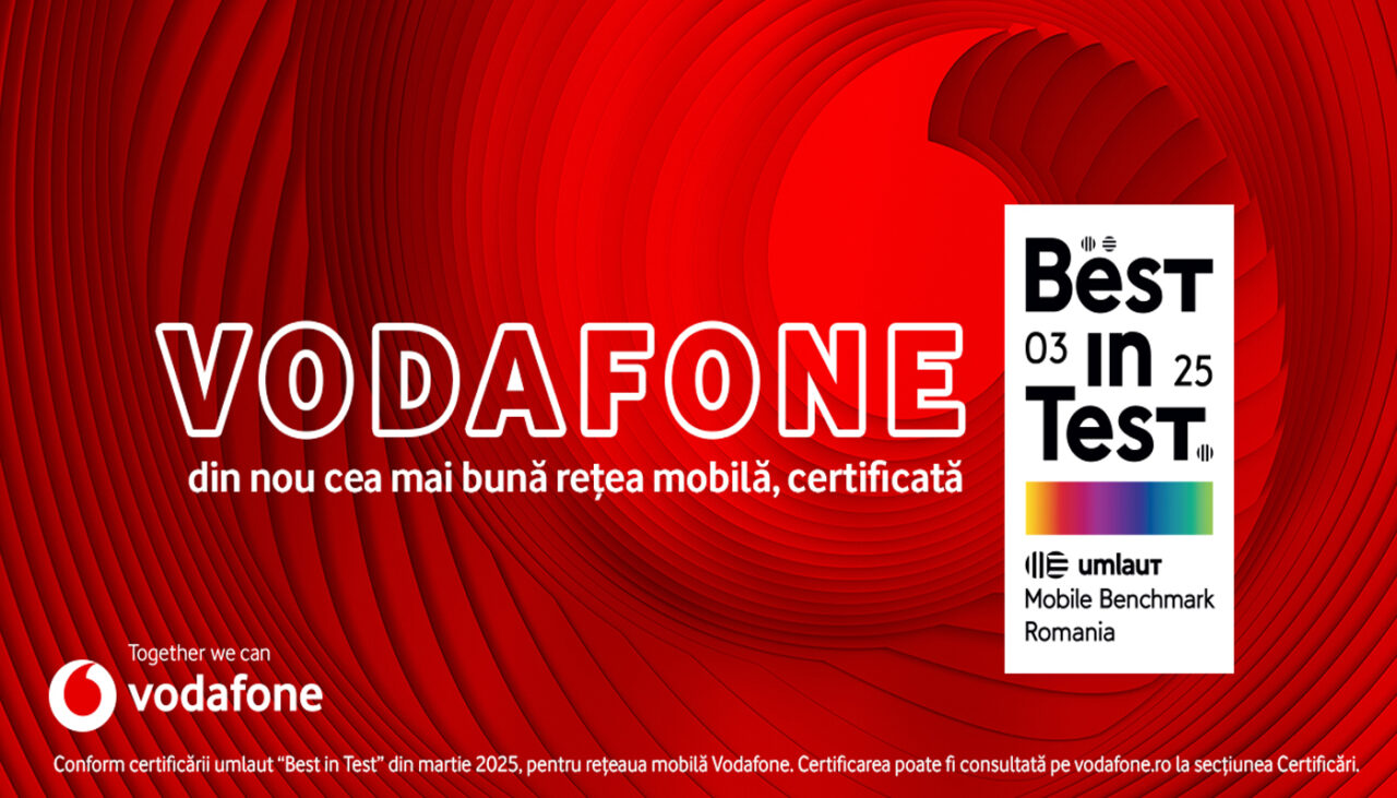 Vodafone România continuă investițiile în rețeaua mobilă și primește o nouă certificare umlaut „Best in Test”