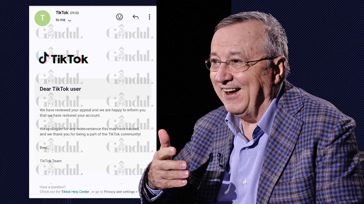 Ion Cristoiu REVINE pe TikTok: „Victorie! Presiunea opiniei publice a învins!”