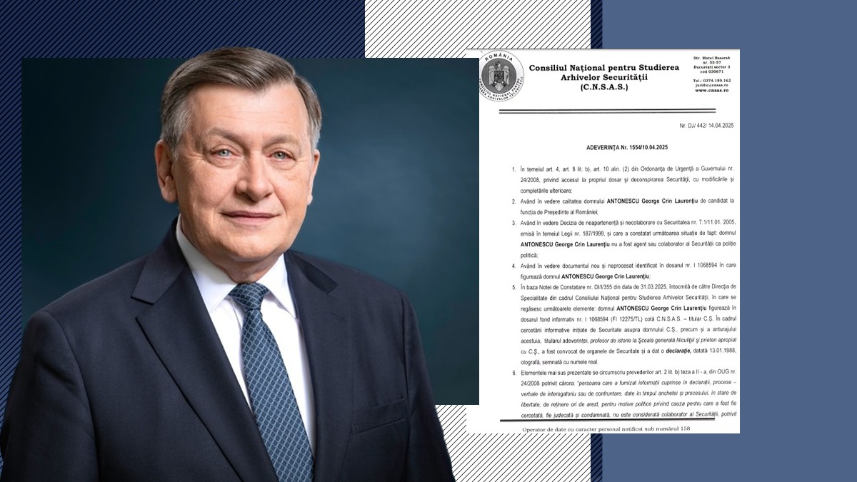 Crin Antonescu cere acces la declarația dată Securității în 1988: „După ce voi avea actul de la CNSAS, voi face o conferință de presă!”
