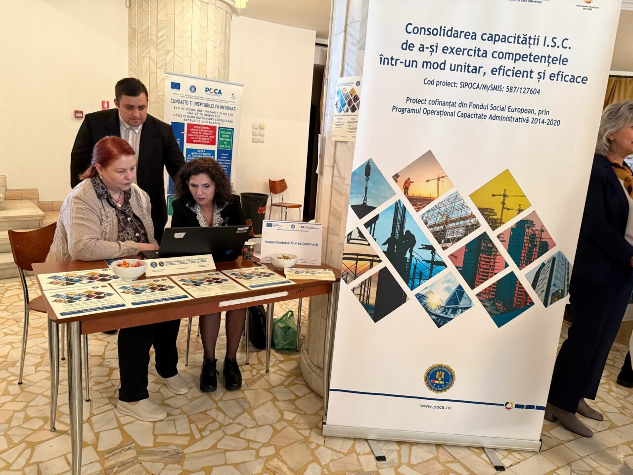 Inspectoratul de Stat în Construcții a fost expozant la Târgul de joburi organizat de Agenția Națională a Funcționarilor Publici