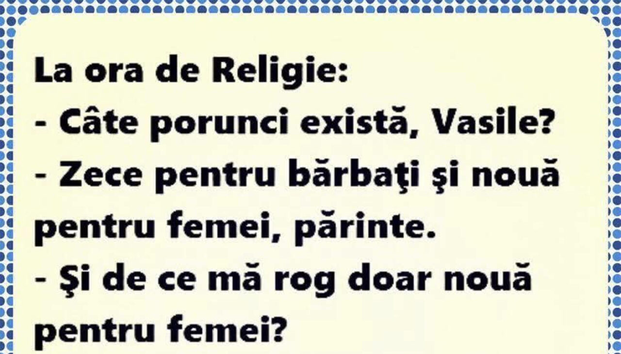 Bancul de duminică | Cele 9 porunci