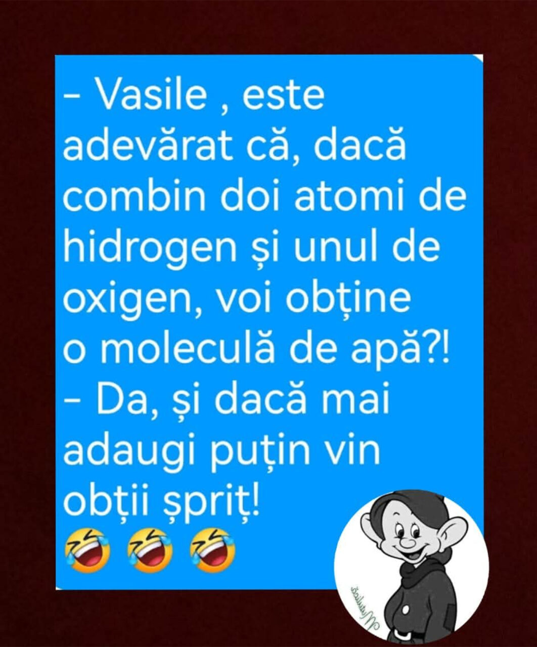 Bancul de duminică | Vasile și chimia