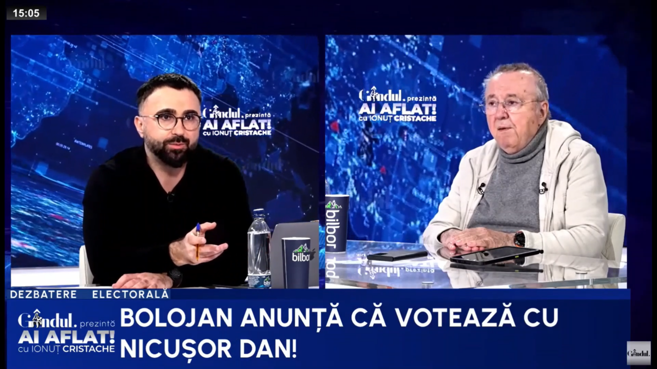 Ion Cristoiu: „Bolojan l-a susținut pe Nicușor Dan dinaintea primului tur”