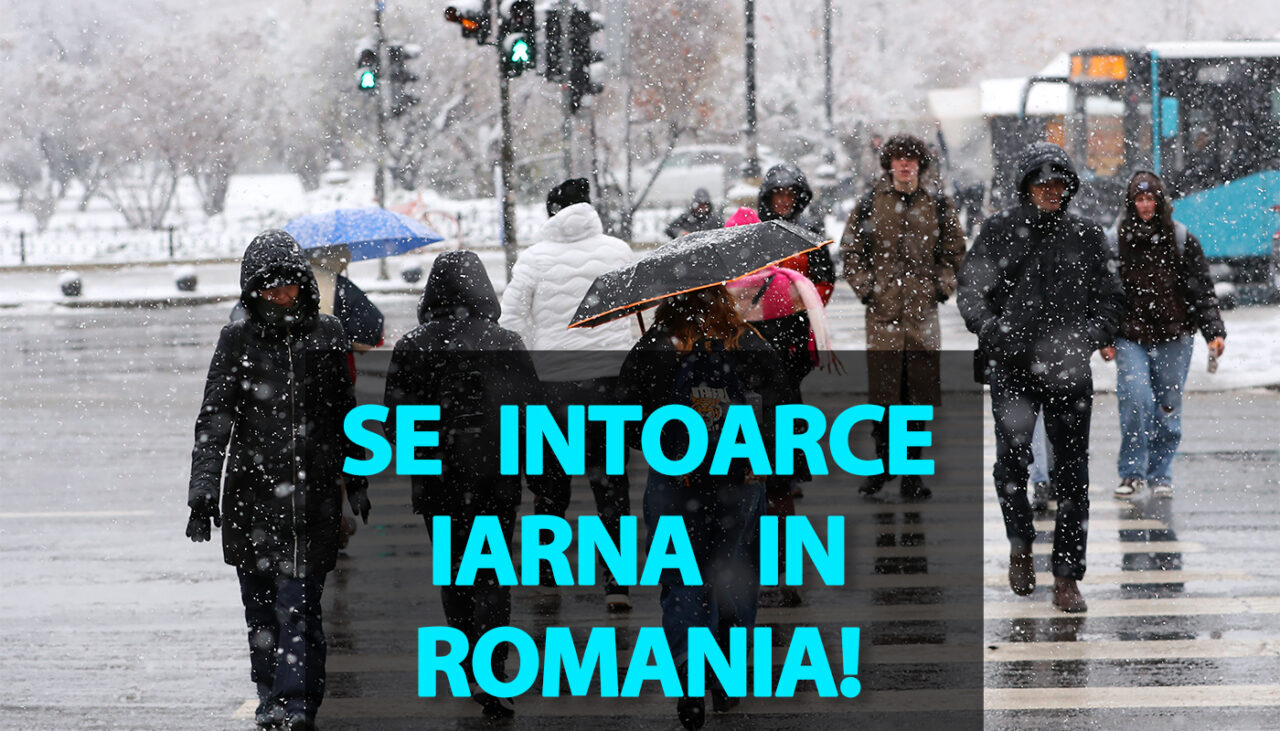 Meteorologii Accuweather anunță că se întoarce iarna în România. Ce se întâmplă în București
