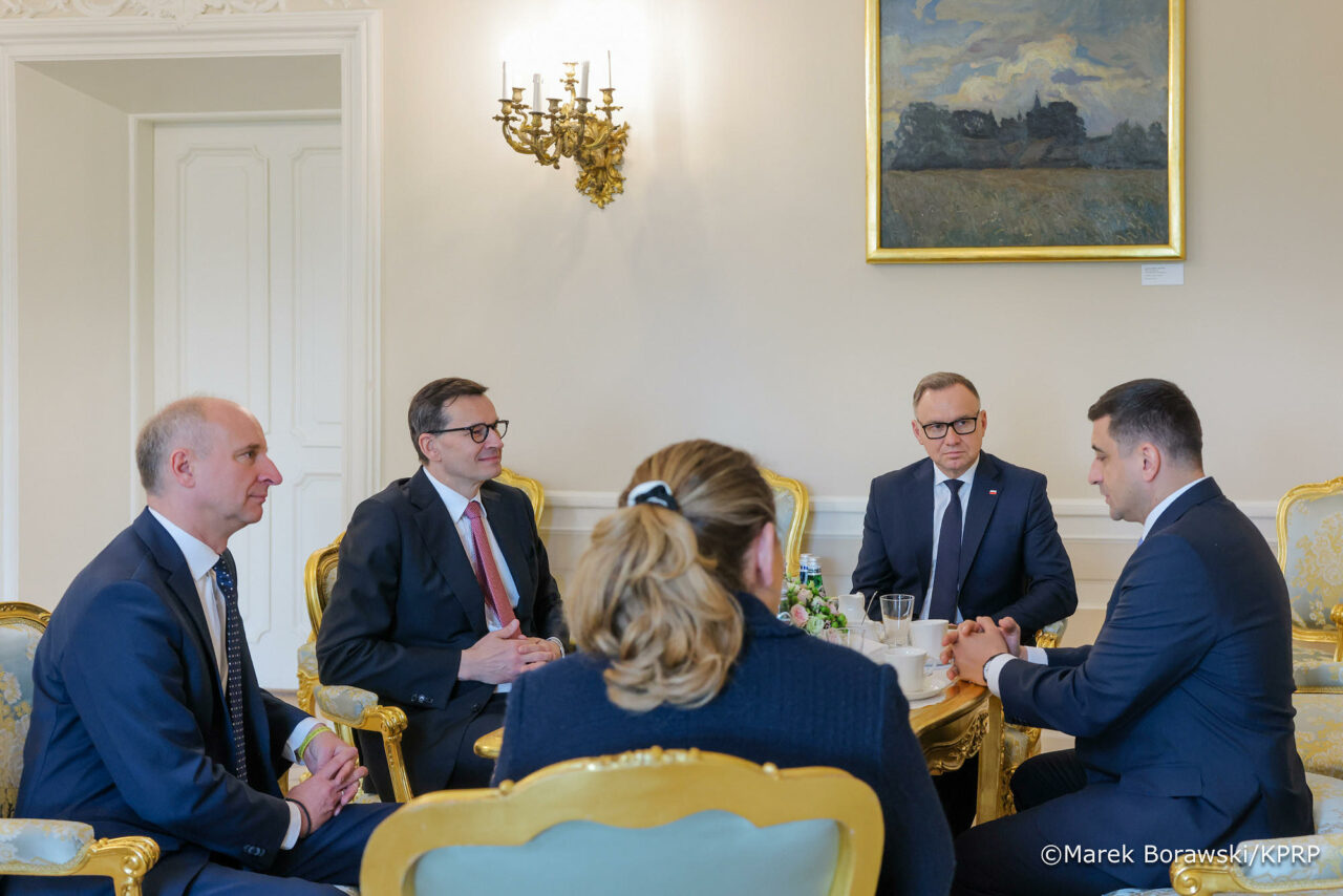 George Simion a fost primit de președintele Poloniei, Andrzej Duda, la Palatul Prezidențial din Varșovia