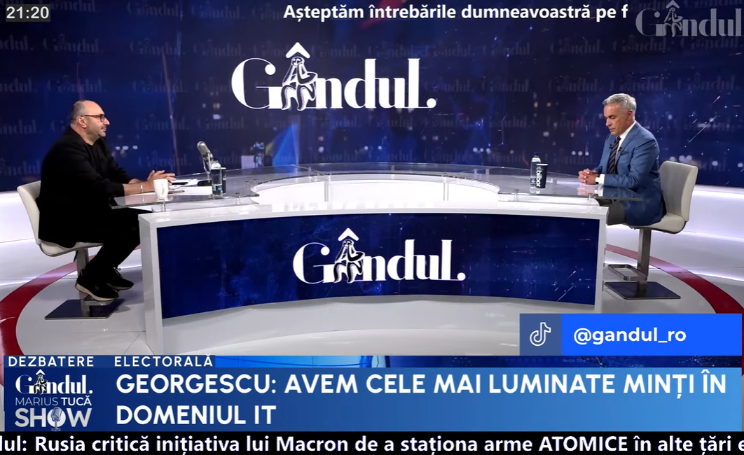 Călin Georgescu: „Avem cele mai luminate minți în domeniul IT”
