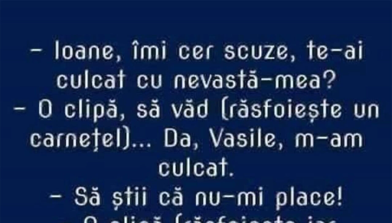 Bancul de sâmbătă | Nevasta lui Ion