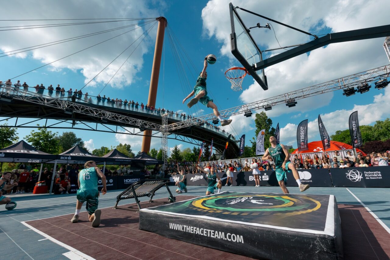 2000 de oameni au venit să joace baschet 3×3 în București! Cine a câștigat
