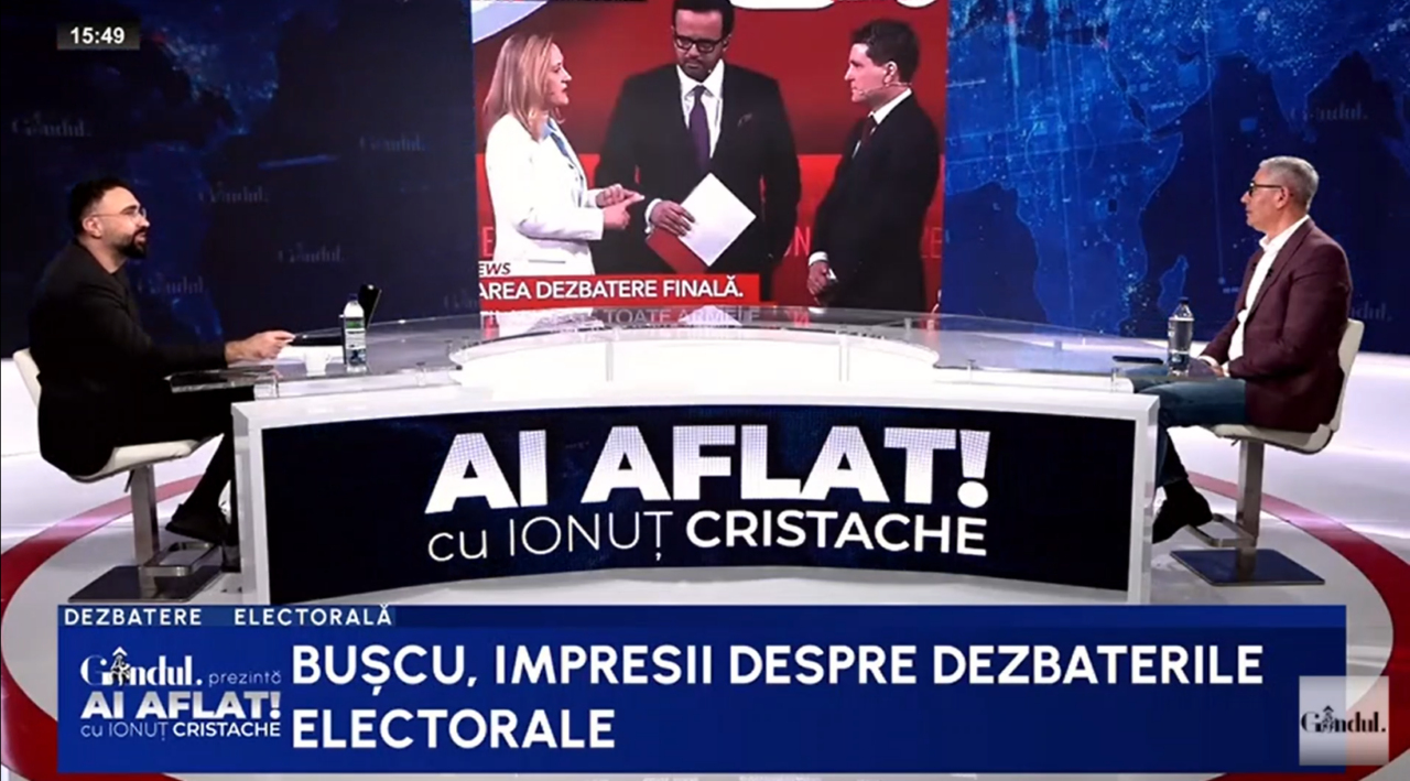 Doru Bușcu: „Nicușor mai degrabă a PIERDUT, iar Lasconi și Antonescu au câștigat”