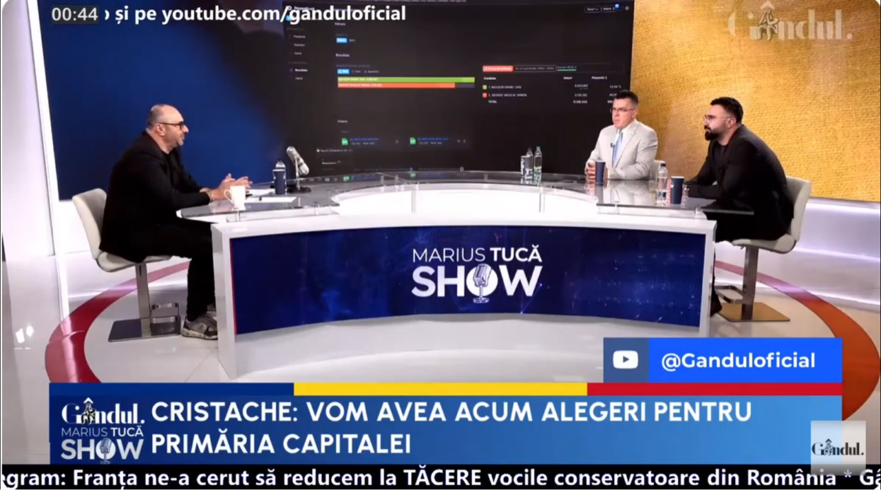 Ionuț Cristache:  „Și-a dorit mai mult victoria SISTEMUL decât și-a dorit-o Nicușor Dan”