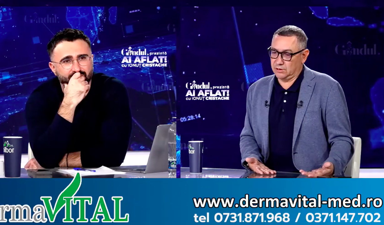 Victor Ponta: „Cine merge la Antena 3 pierde alegerile. Nicușor Dan nu a venit la dezbaterea de la Camera de Comerț, a mers la Gâdea”