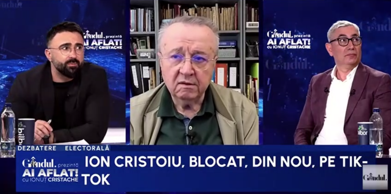 Ion Cristoiu, BLOCAT pe Tik Tok înainte de alegeri
