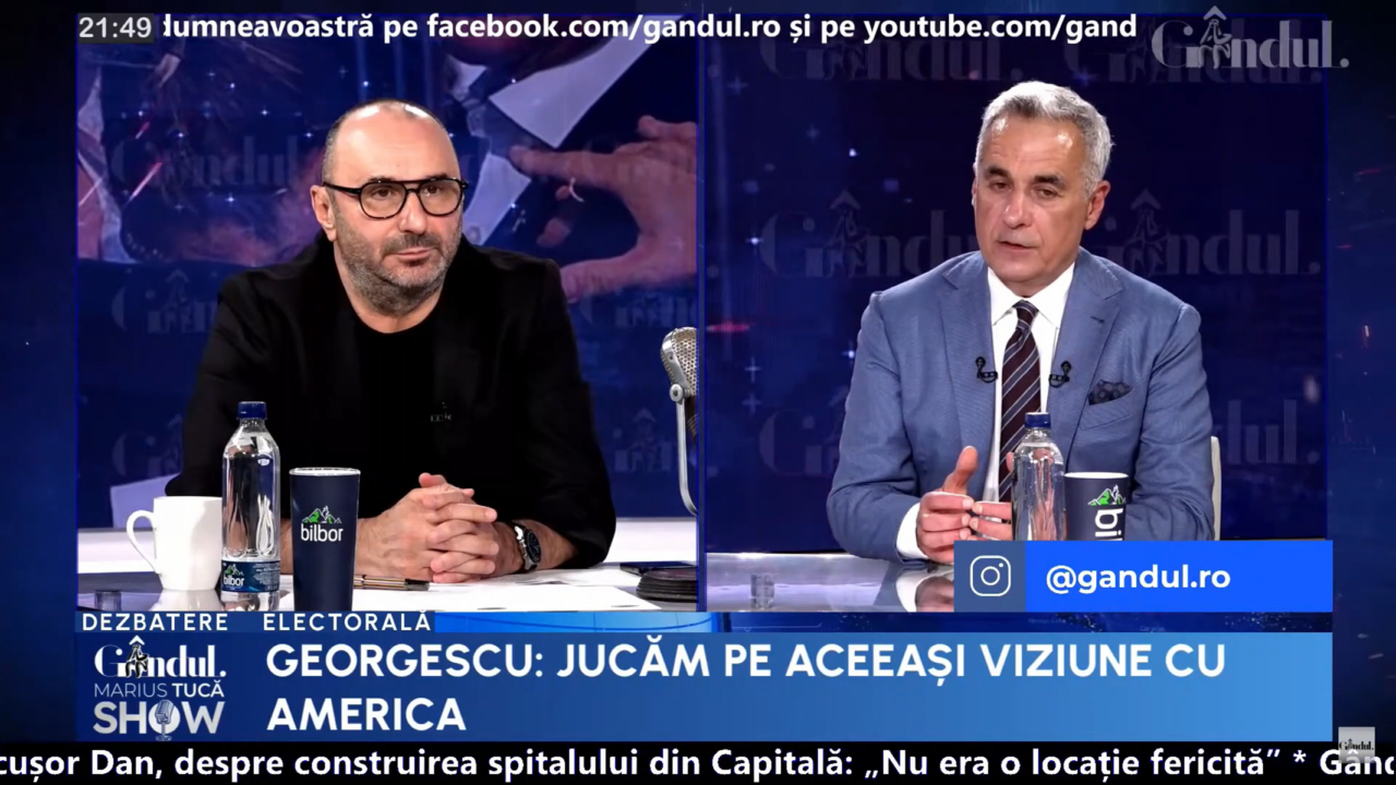 Călin Georgescu: „Trebuie să fim promotorii păcii, suntem în poziția de a negocia lucruri pe care SUA le dorește”