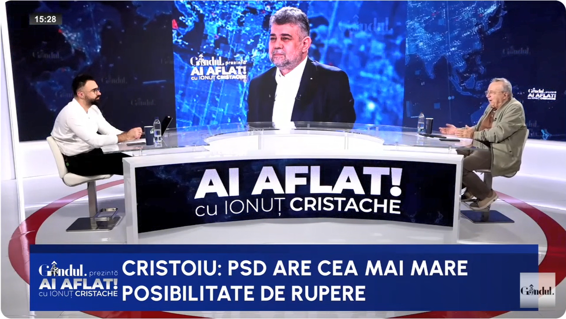 Ion Cristoiu: „PSD trebuie să accepte guvernare, fără a da premier”