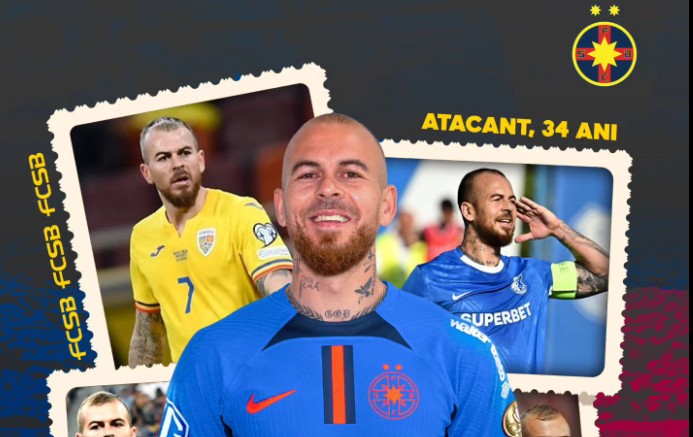 E OFICIAL: Denis Alibec în tricoul celor de la FCSB! Gigi Becali mută zilnic pe piața transferurilor