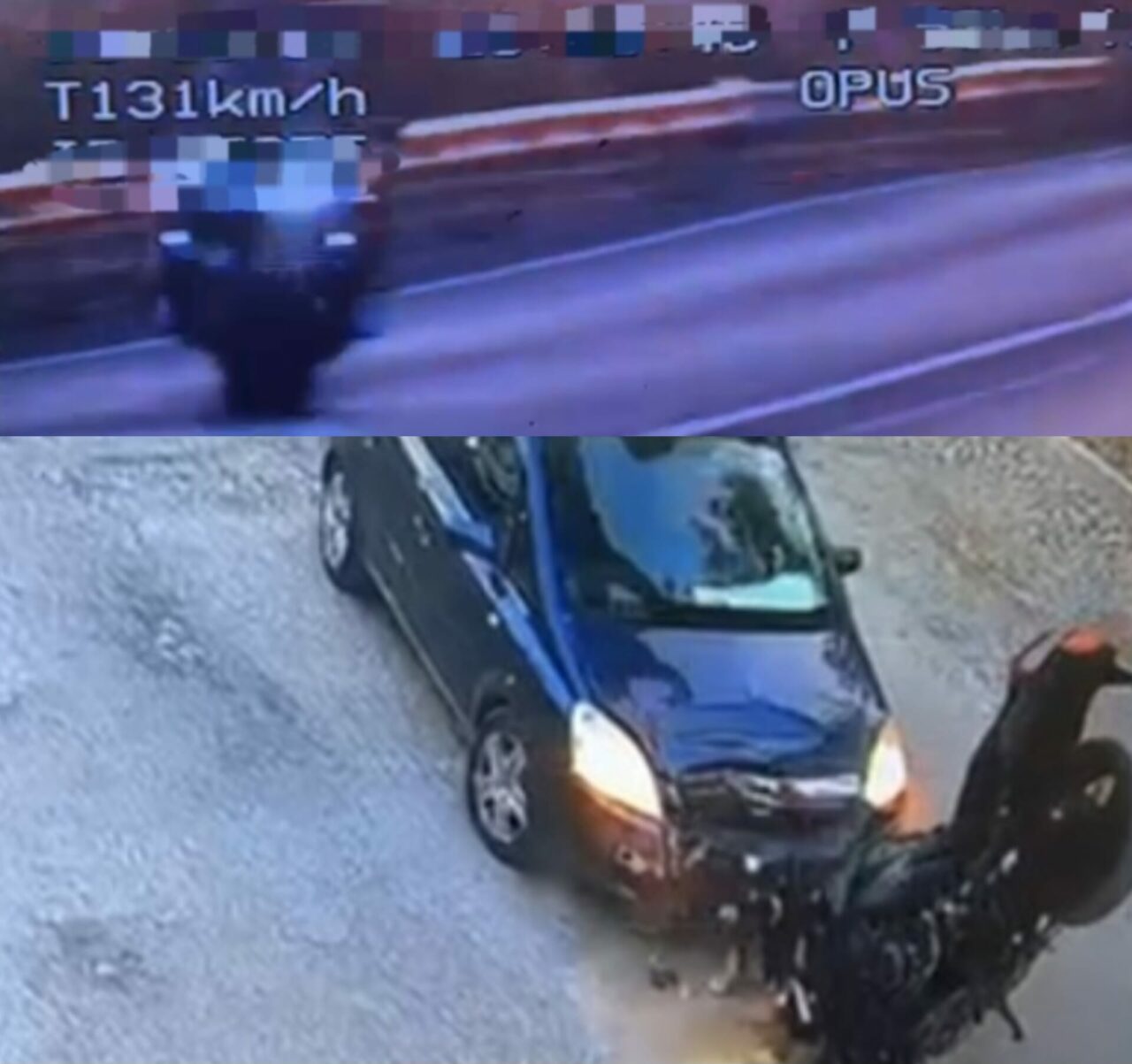 Accident grav în Dolj. Un motociclist, care fugea de Poliție, a intrat în coliziune cu un autoturism. O persoană a ajuns la spital