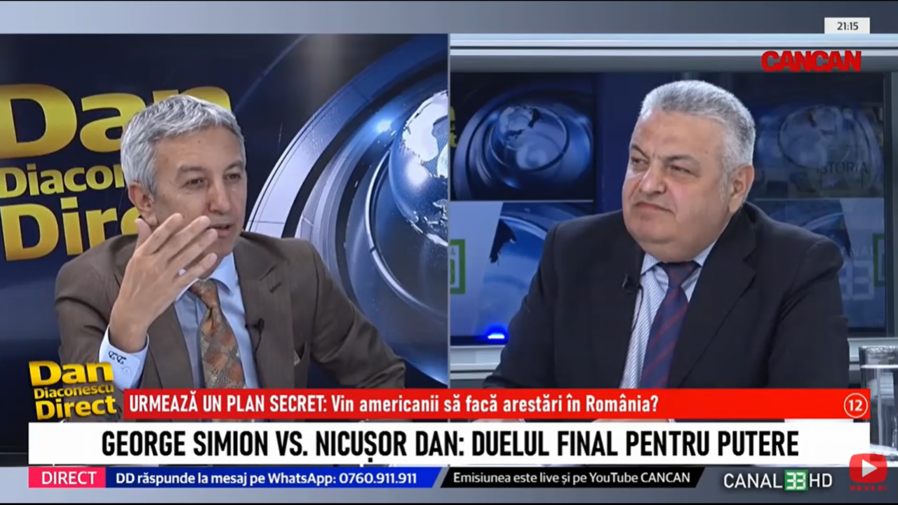 Dan Diaconescu: „George SIMION va intra în manualele de istorie. Presa mondială îl numește aliatul lui Trump”