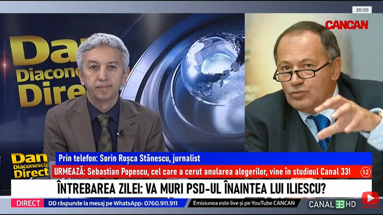 Sorin Roșca Stănescu: „Rareș Bogdan nu mai are șanse să-și revină, a stat prea mult lângă IOHANNIS”