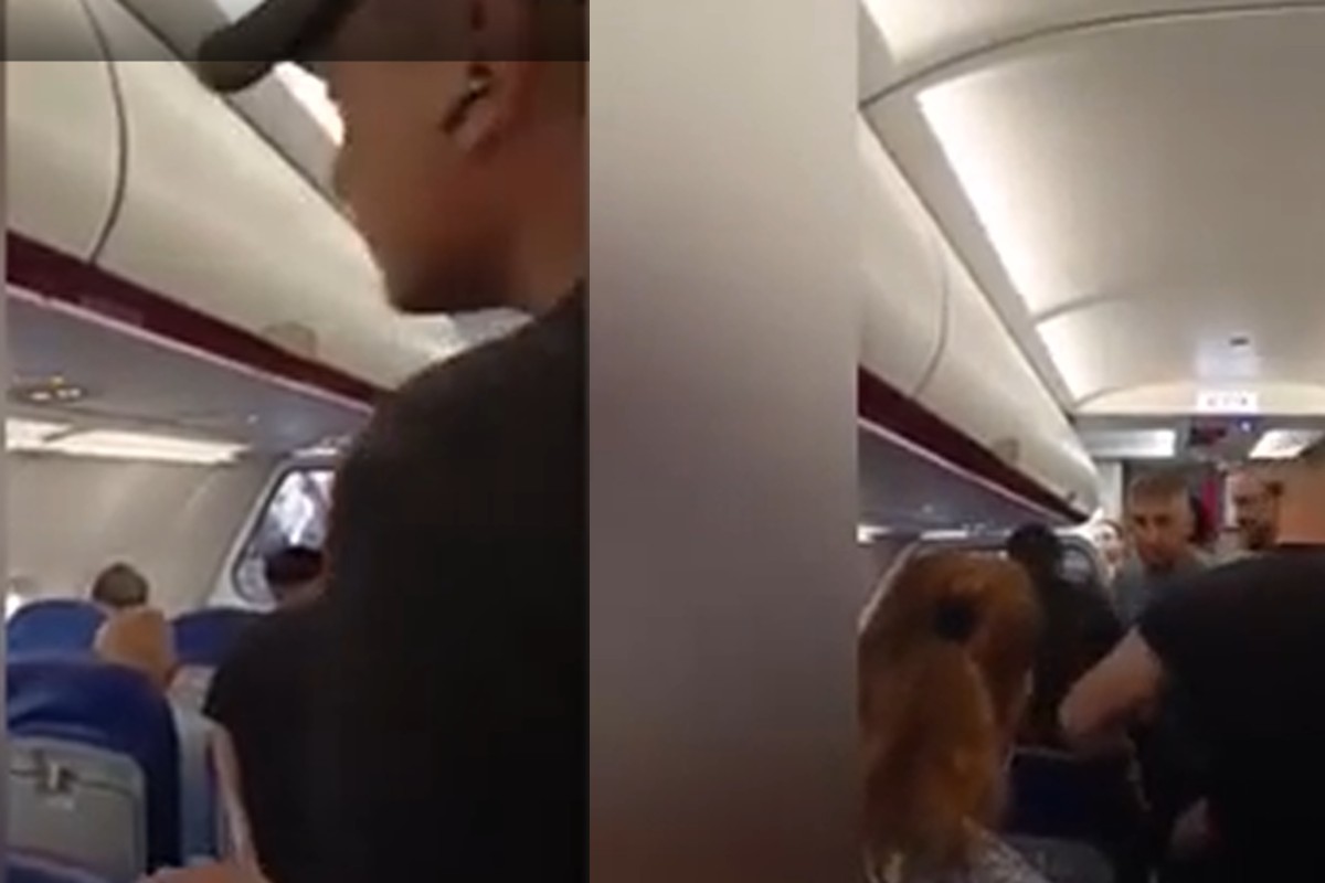Scandal la bordul unui avion Wizz Air care urma să decoleze din București. Pasagerii s-au luat la bătaie