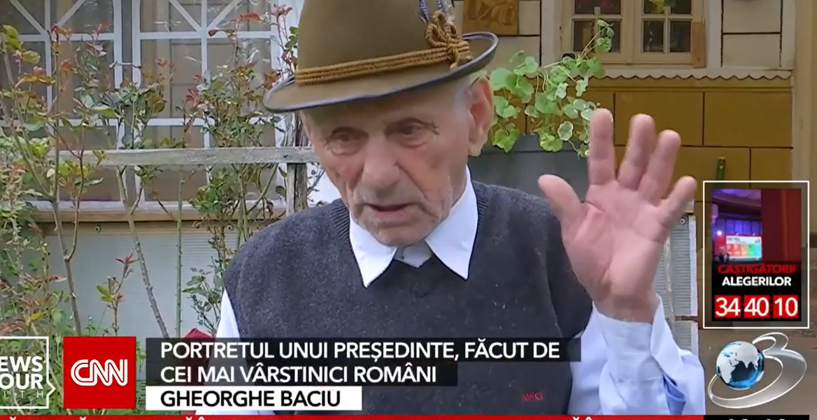 Ce vor seniorii de peste 90 de ani de la viitorul președinte al țării. Domnul Gheorghe Baciu împlinește 103 ani chiar în ziua votului