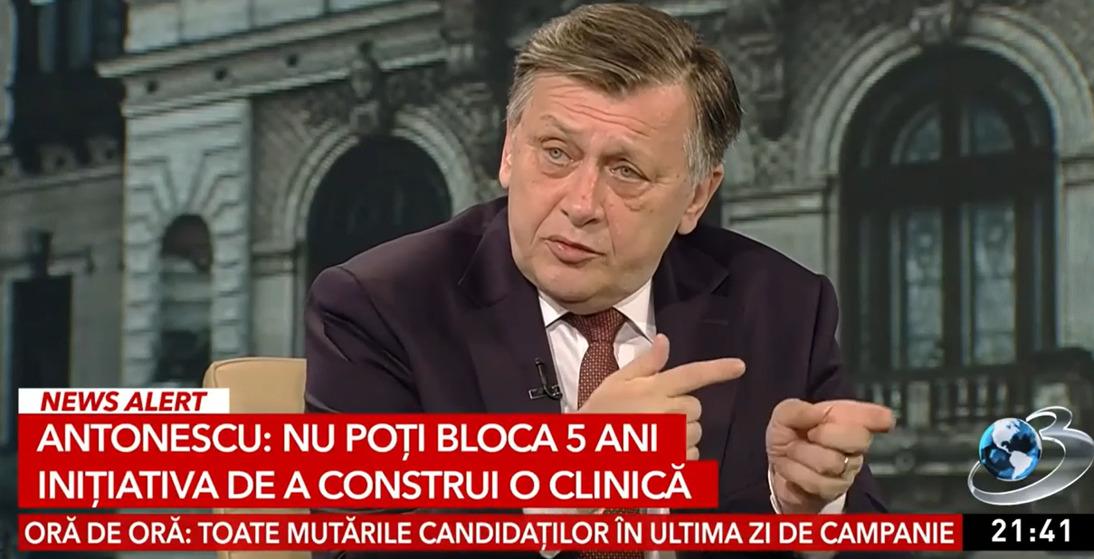 Crin Antonescu: „Nicușor Dan e singurul candidat care a dovedit că nu respectă justiția și hotărârile justiției în repetate rânduri”