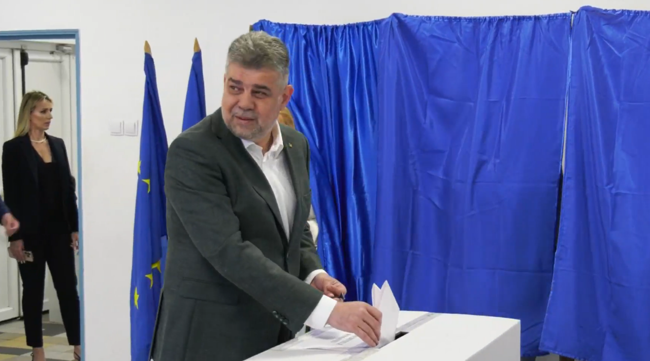 Marcel Ciolacu a votat pentru președintele României în sectorul lui Daniel Băluță / „O CRIZĂ politică ar duce la haos”