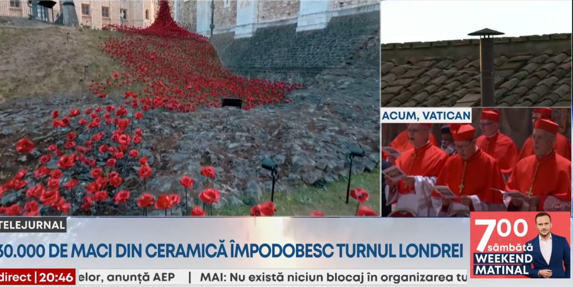 Turnul Londrei, împodobit cu 30.000 de maci din ceramică. Ce simbolizează