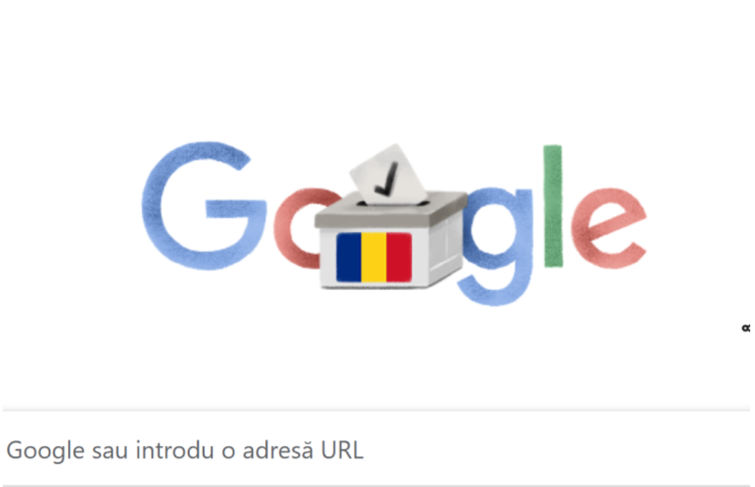Google dedică un DOODLE special alegerilor prezidențiale din 18 mai, din România