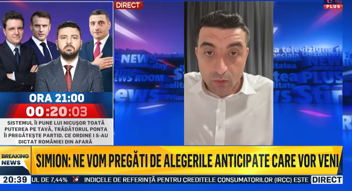 George Simion: „Frauda s-a făcut prin Serviciile Secrete și prin prezența șefului spionajului extern al Franței, cu câteva zile înainte de vot”