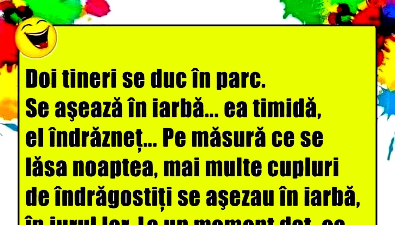 BANCUL de joi | Doi tineri se duc în parc